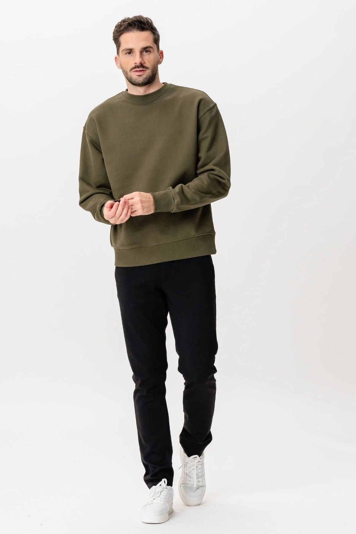 Schwere Crewneck - Armee - Image 3