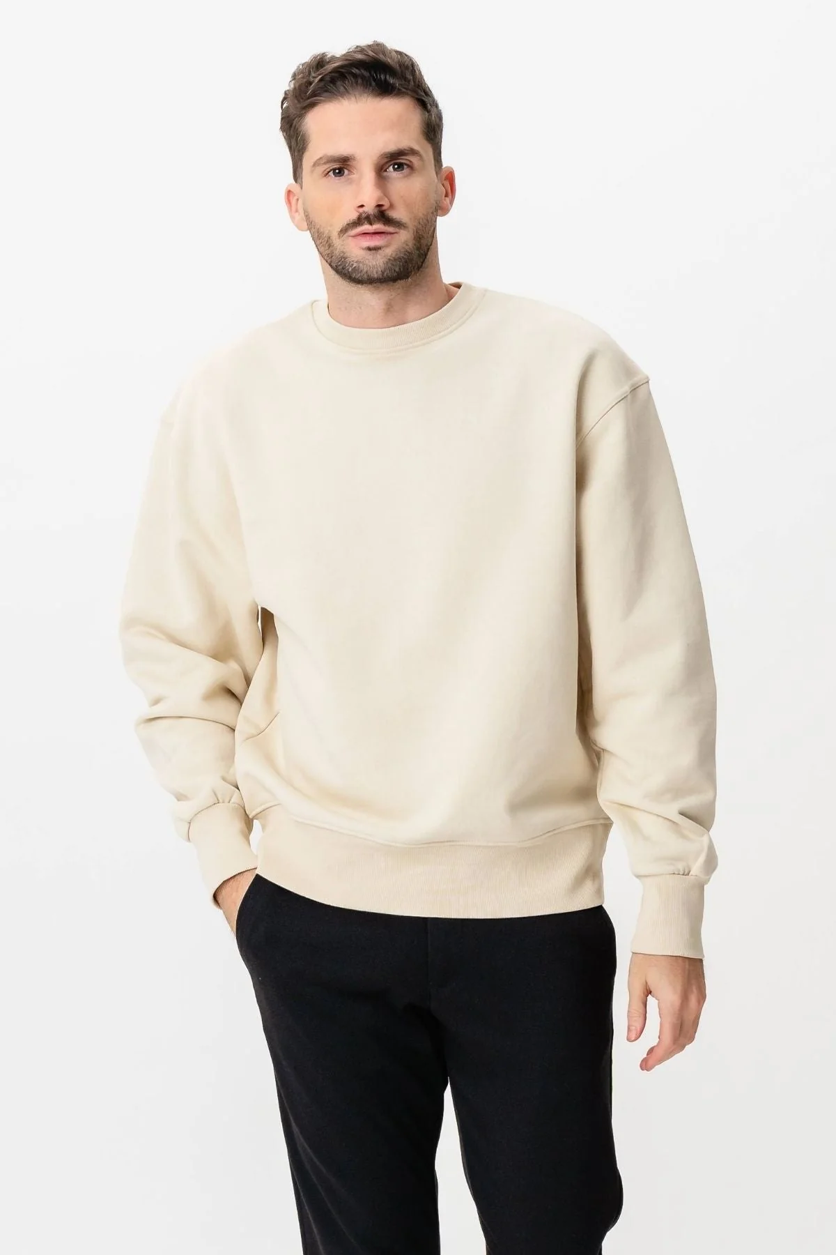 Schwere Crewneck - Beige - Image 4