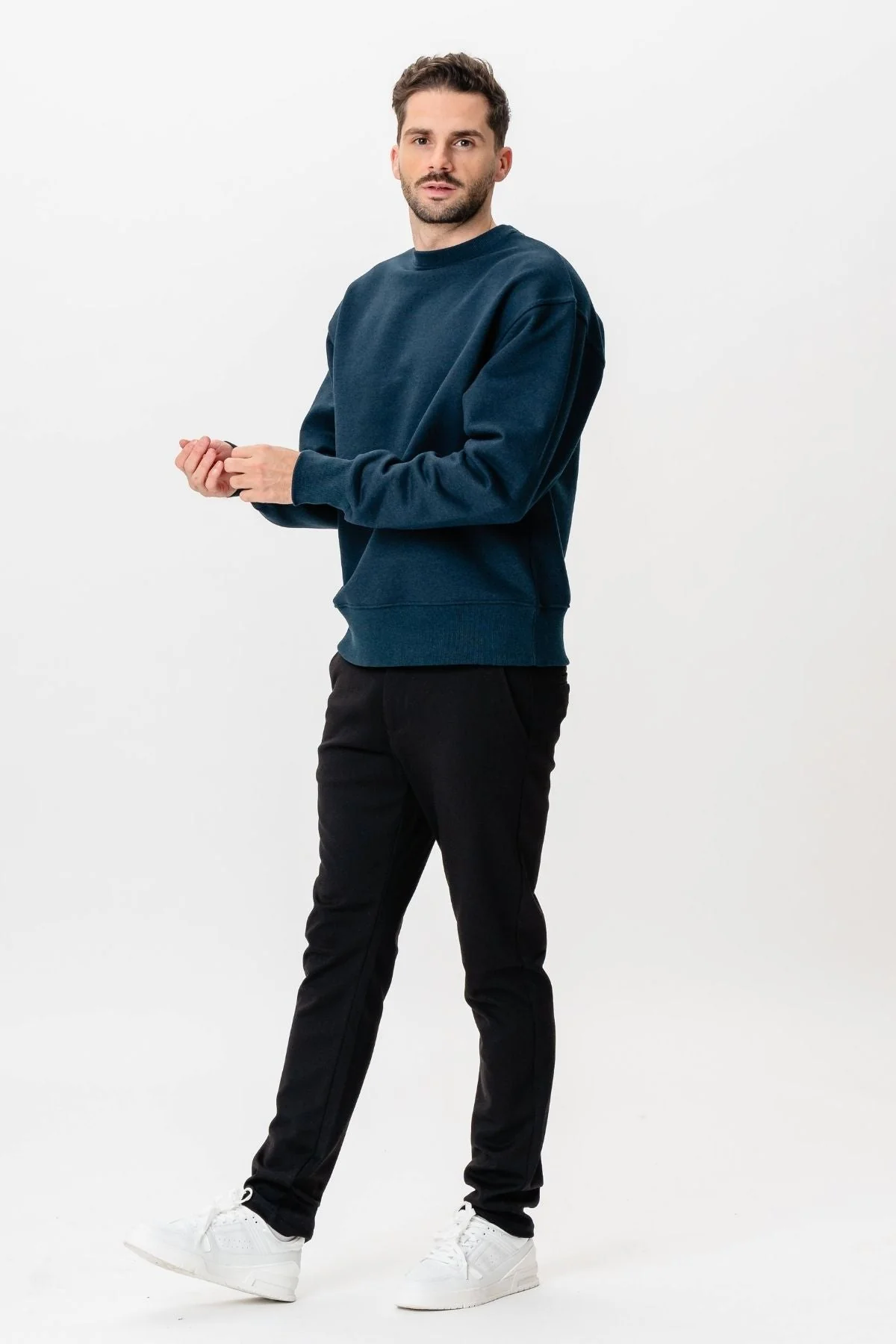 Schwere Crewneck - fackelte Marine - Image 2