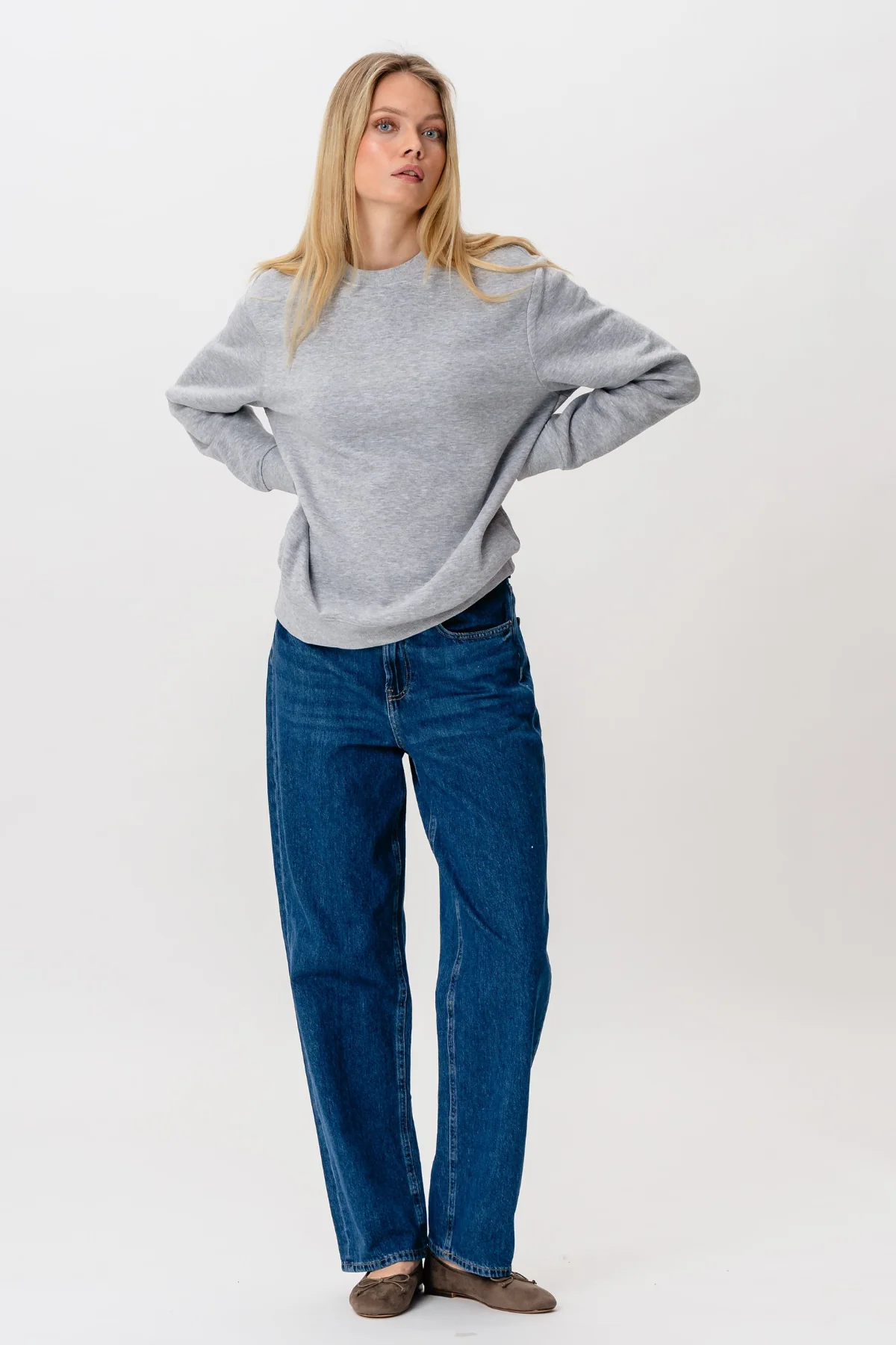 Schwere Crewneck - grau - Image 4
