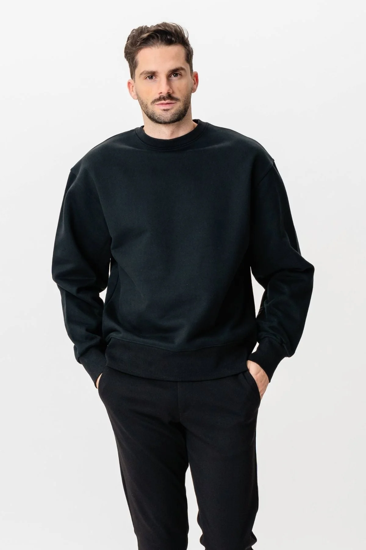 Schwere Crewneck - Schwarz - Image 2