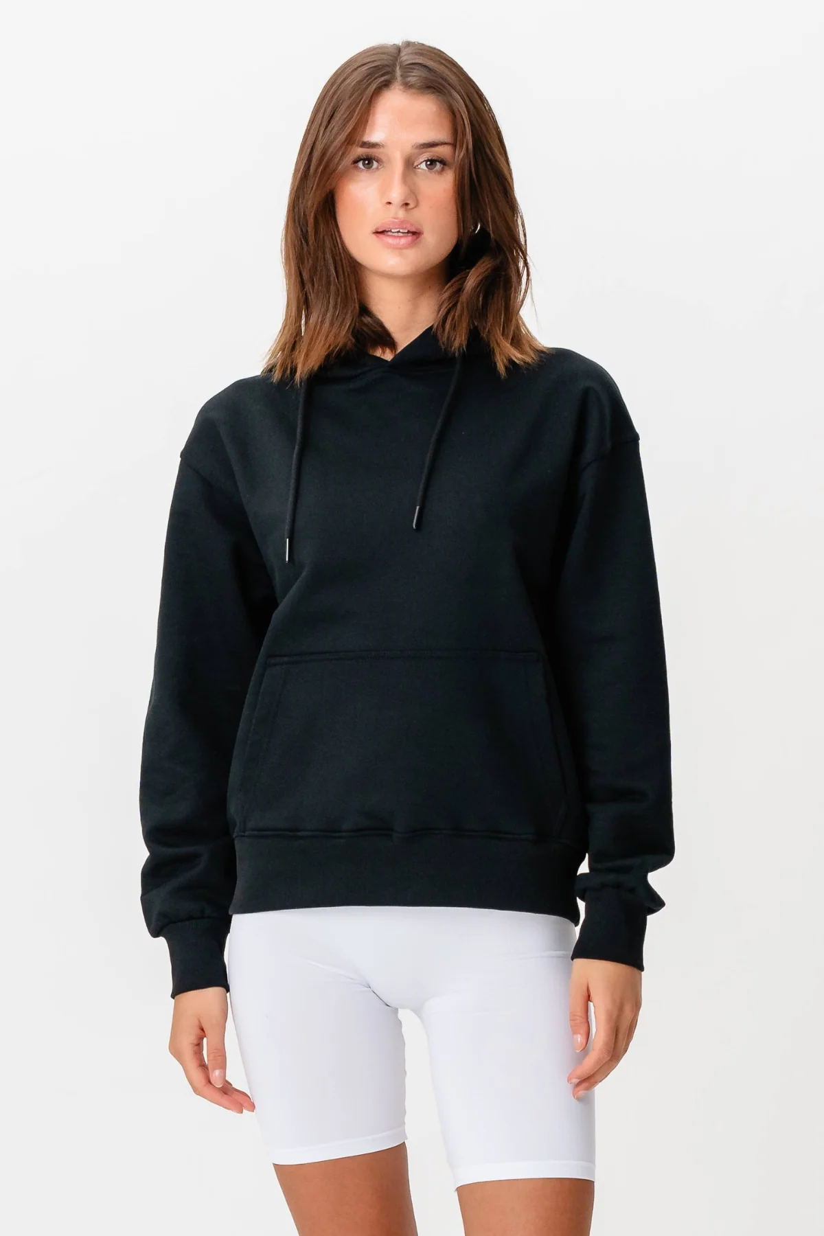 Schwerer Hoodie - Schwarz - Image 6