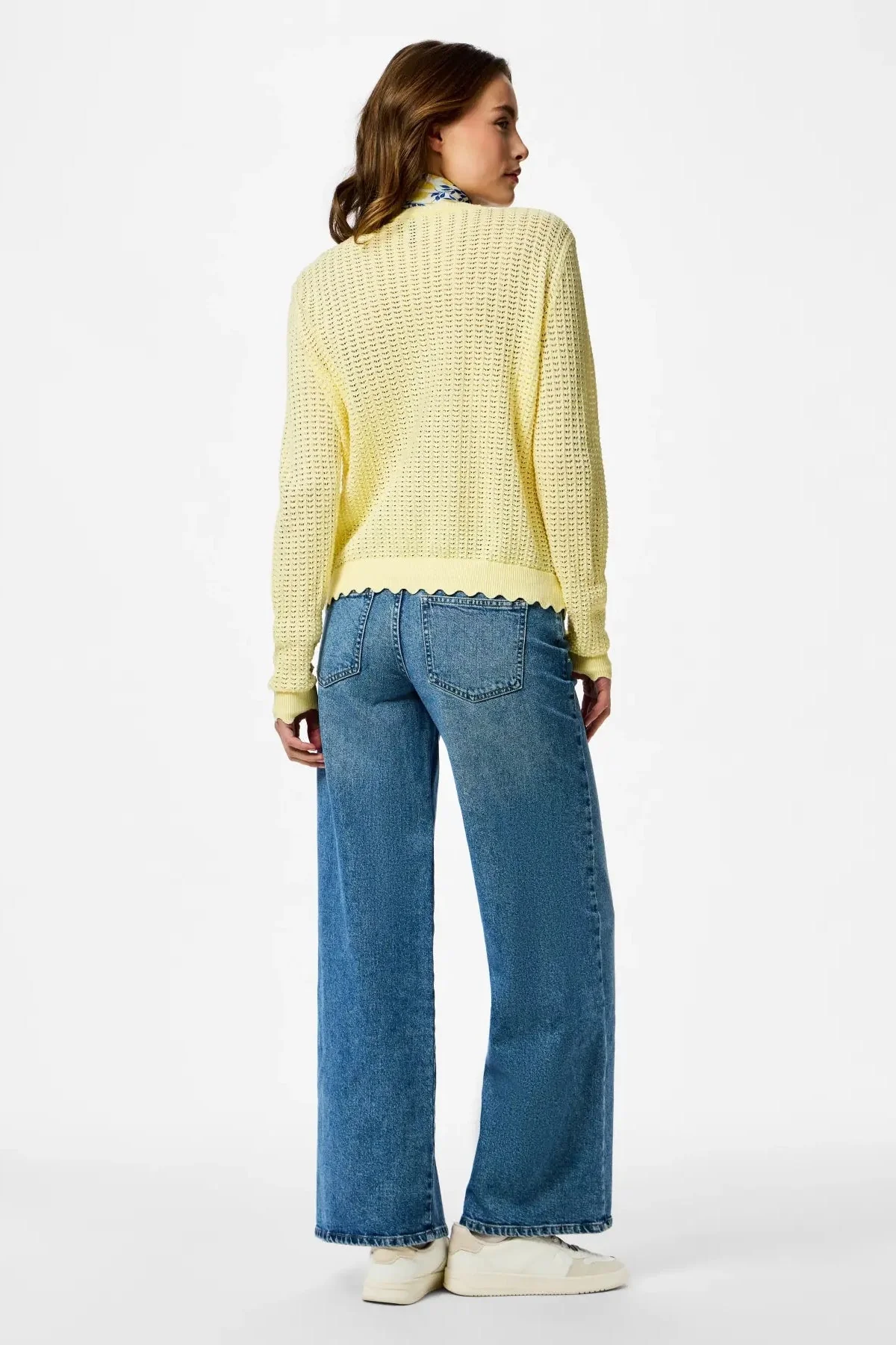 Scout-Strickjacke mit O-Ausschnitt – Französische Vanille - Image 4