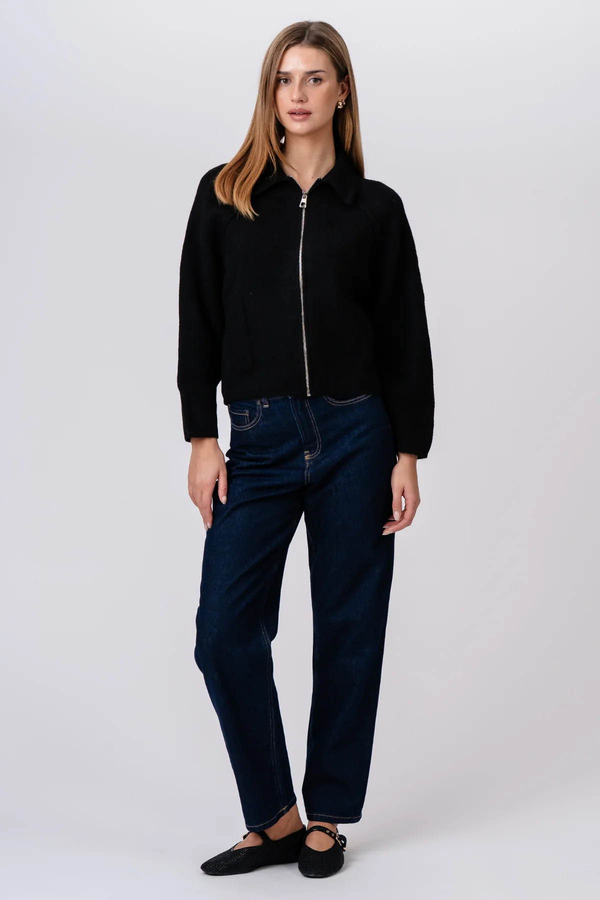 Selma Strickreißverschluss - Schwarz - Image 2