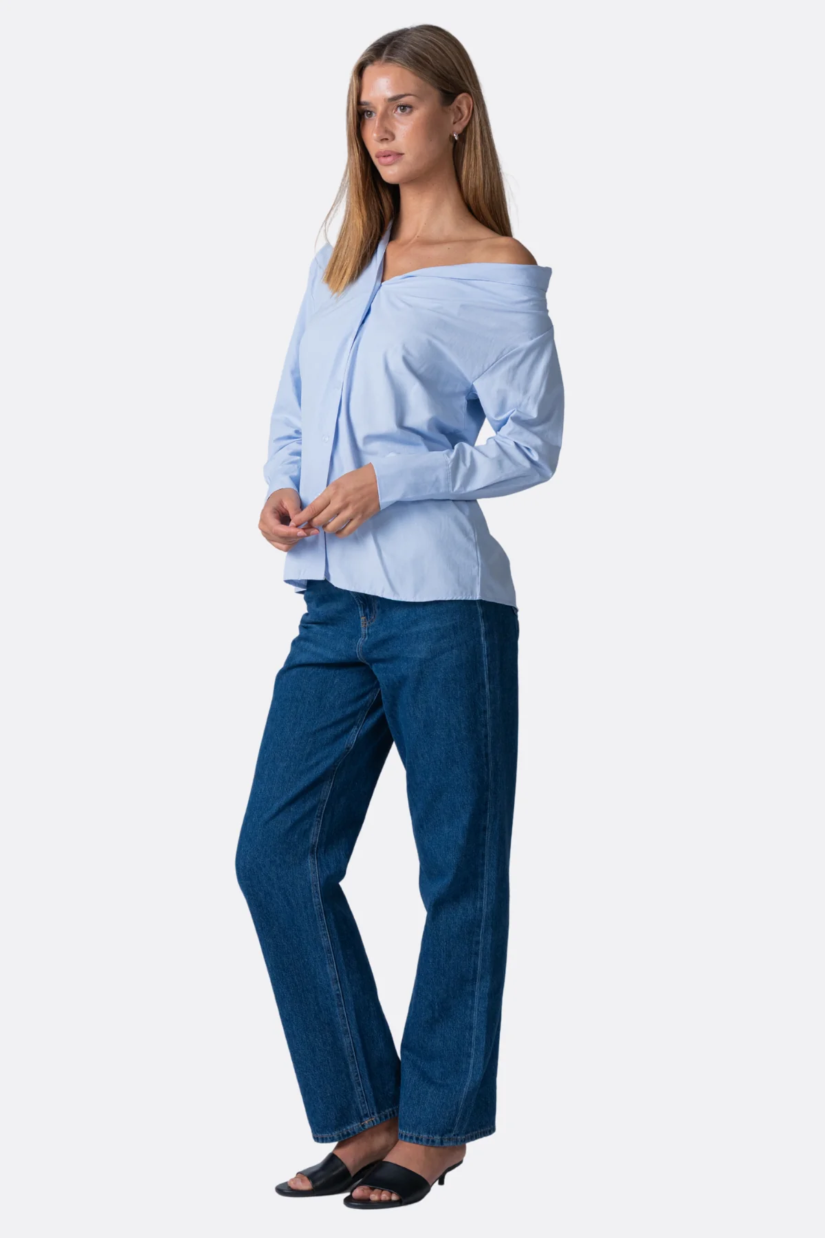Serena Oversized Hemd - hellblau - Image 3