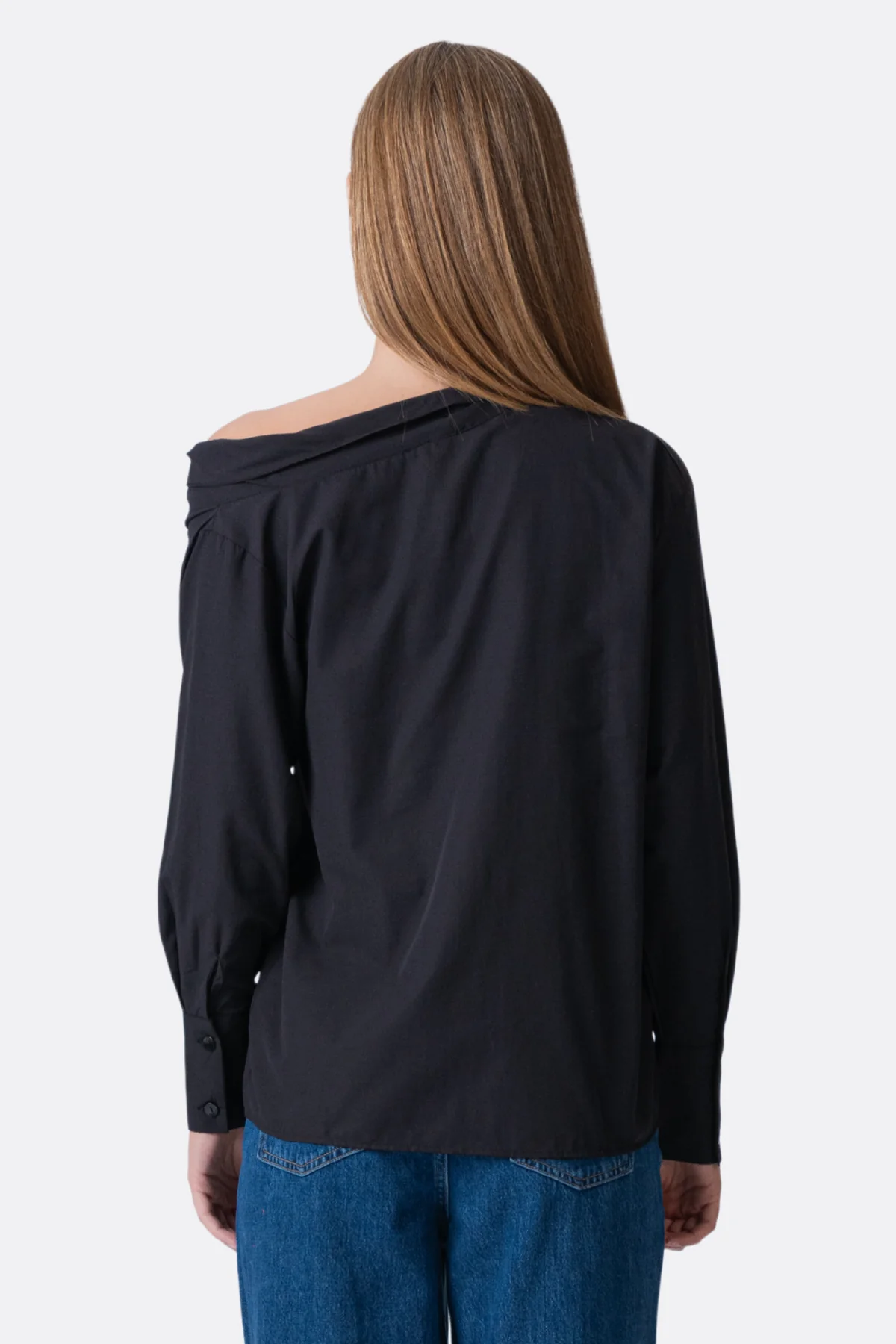 Serena Oversized Hemd - Schwarz - Image 4