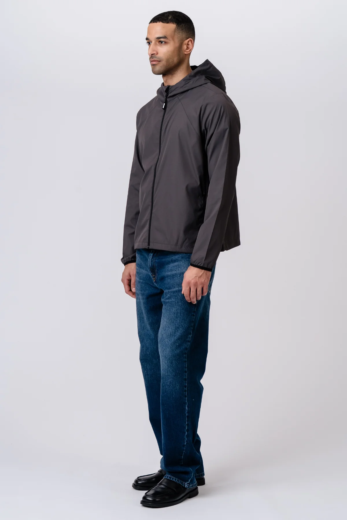 Shell-Jacke – Dunkelgrau - Image 2