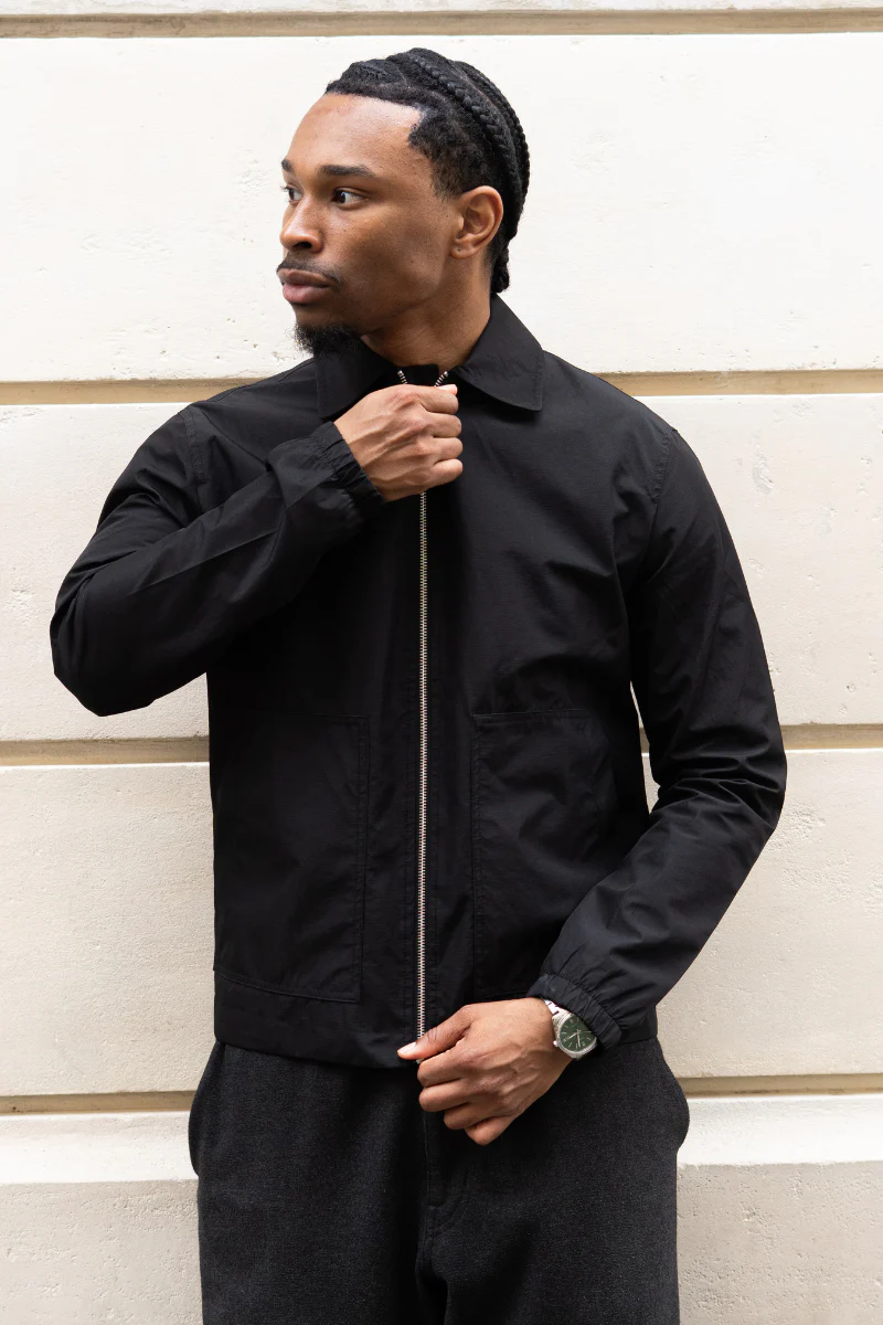 Kurze Reißverschlussjacke - Schwarz - Image 3