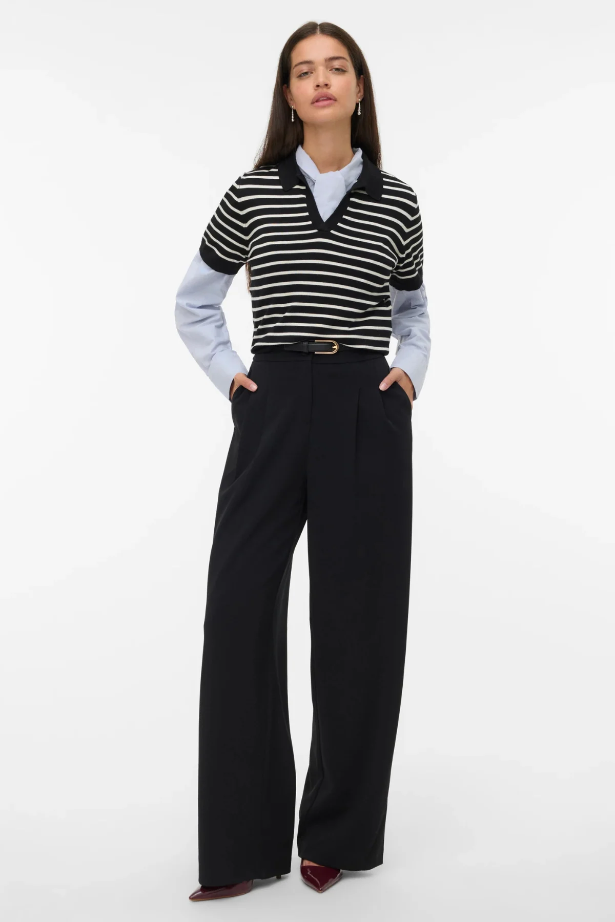 Silje Poloneck Pullover - Schwarz - Image 2