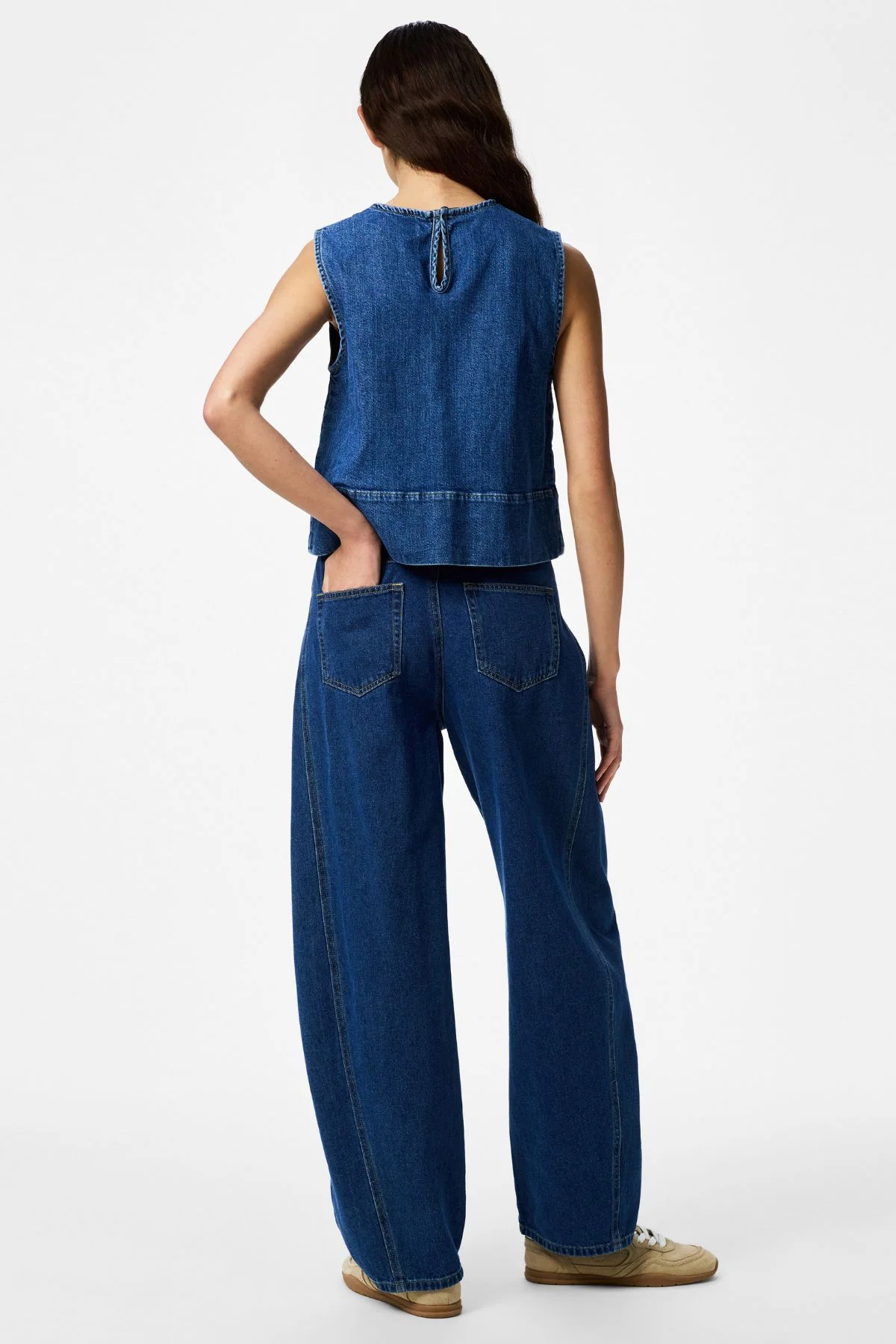 Silke Denim Top – Mittelblauer Denim - Image 3