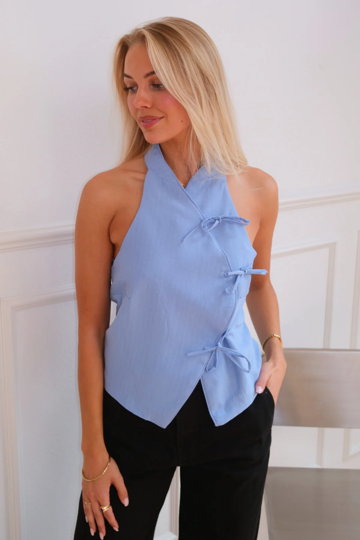Silva gestreiftes Oberteil - Blau - Image 2
