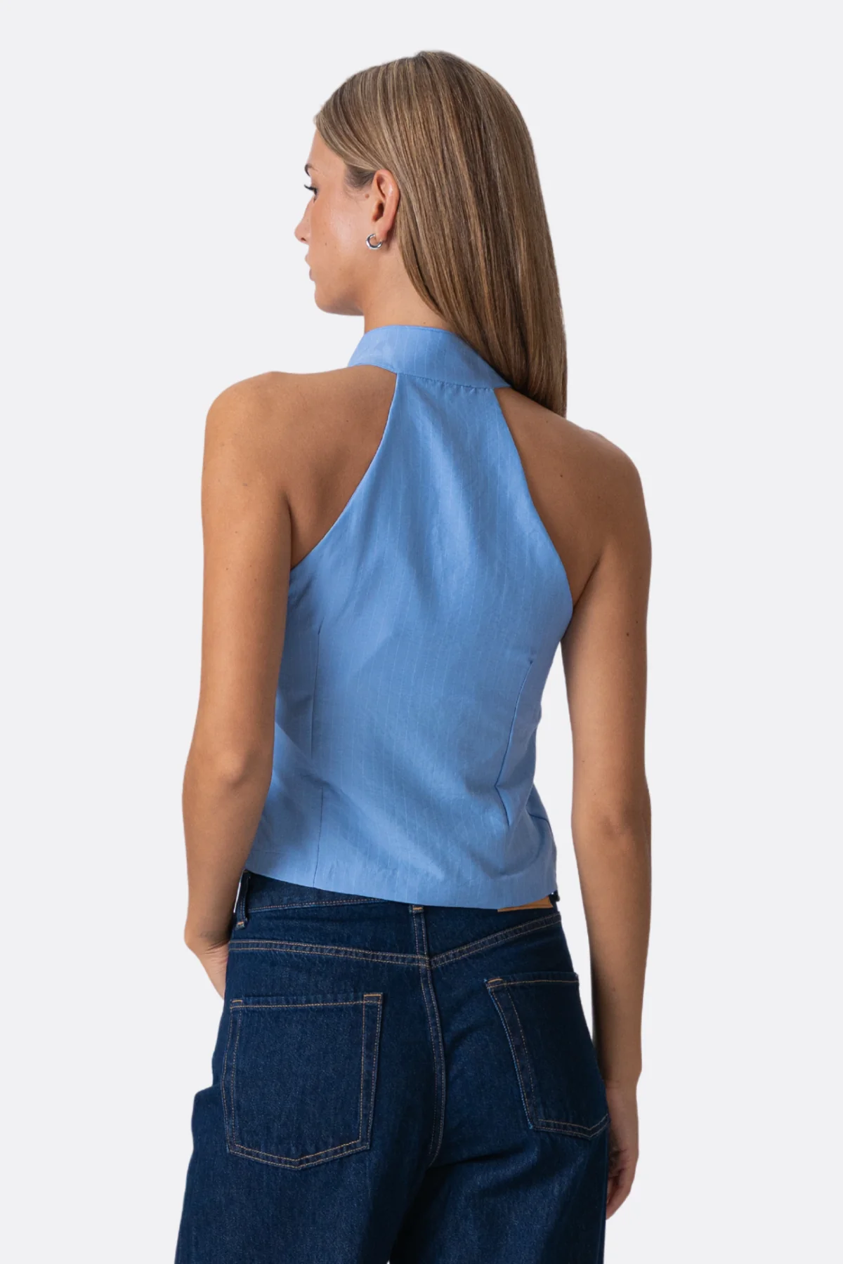 Silva gestreiftes Oberteil - Blau - Image 5