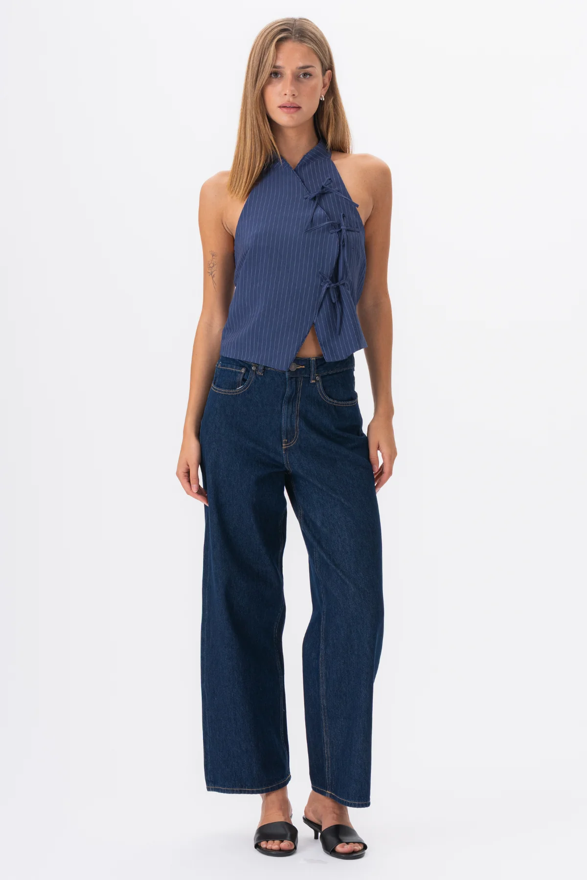 Silva Striped Top - Marine - Image 4