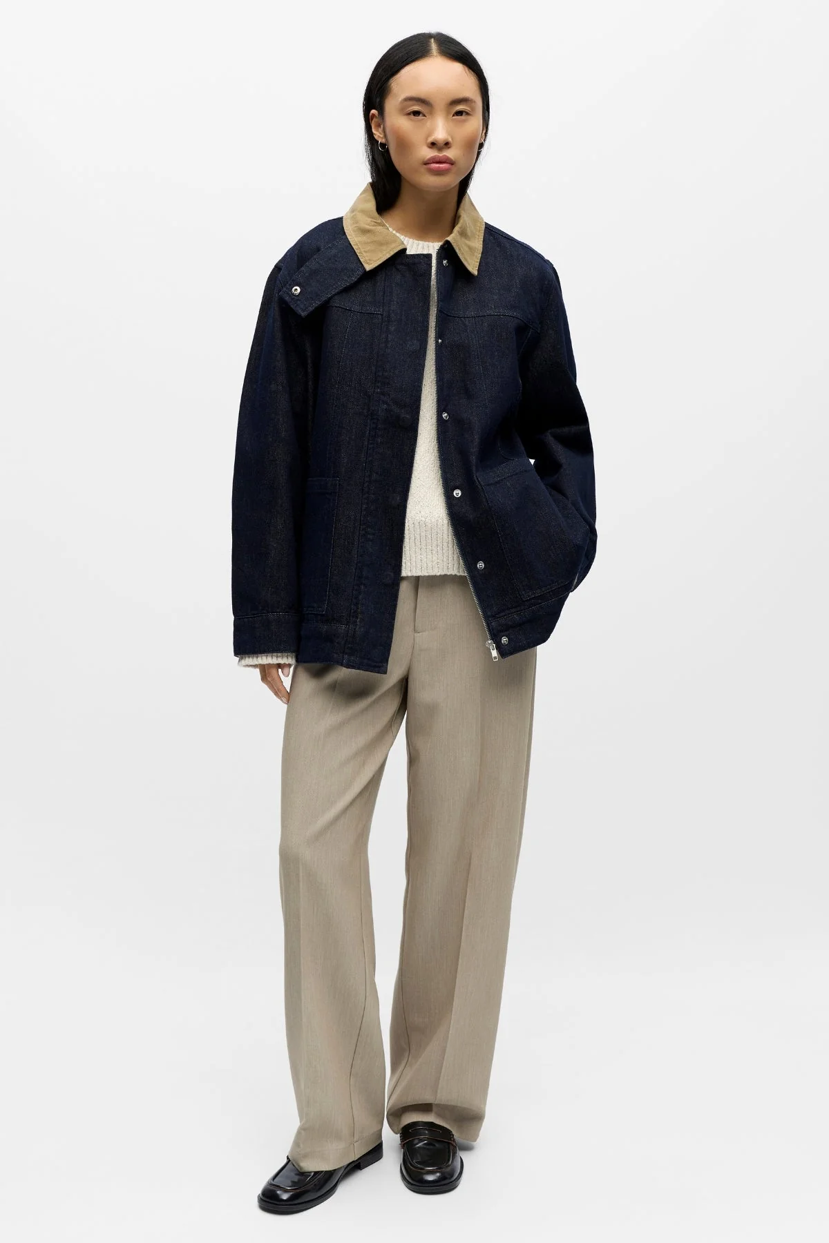 Sirenna Jeansjacke – Dunkelblauer Denim - Image 2
