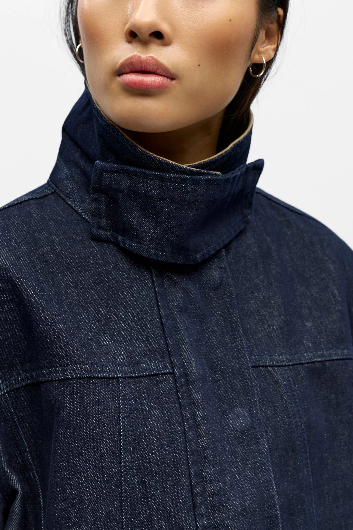 Sirenna Jeansjacke – Dunkelblauer Denim - Image 4