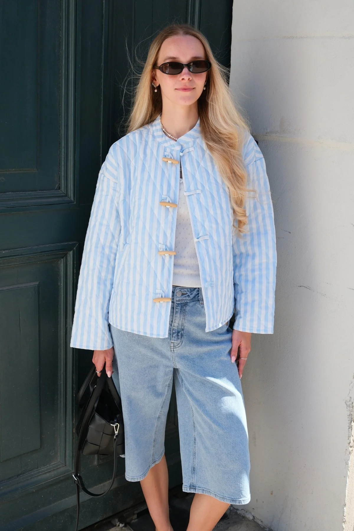 Siri gesteppte Jacke - Chambray Blue - Image 2