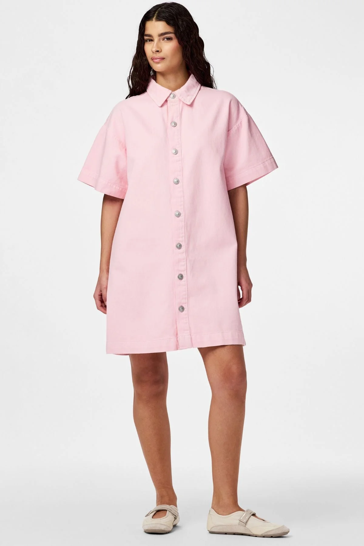Sky A-Shape Jeanskleid – Rosa Löffler