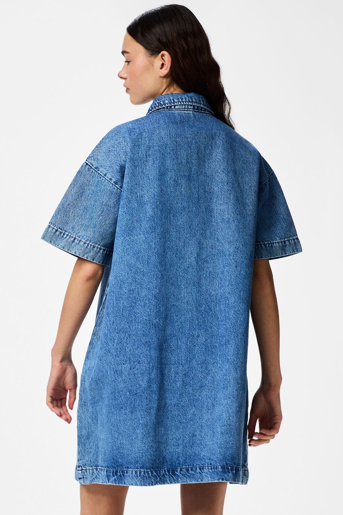 SkyA-Shape Jeanskleid – Mittelblauer Denim - Image 3