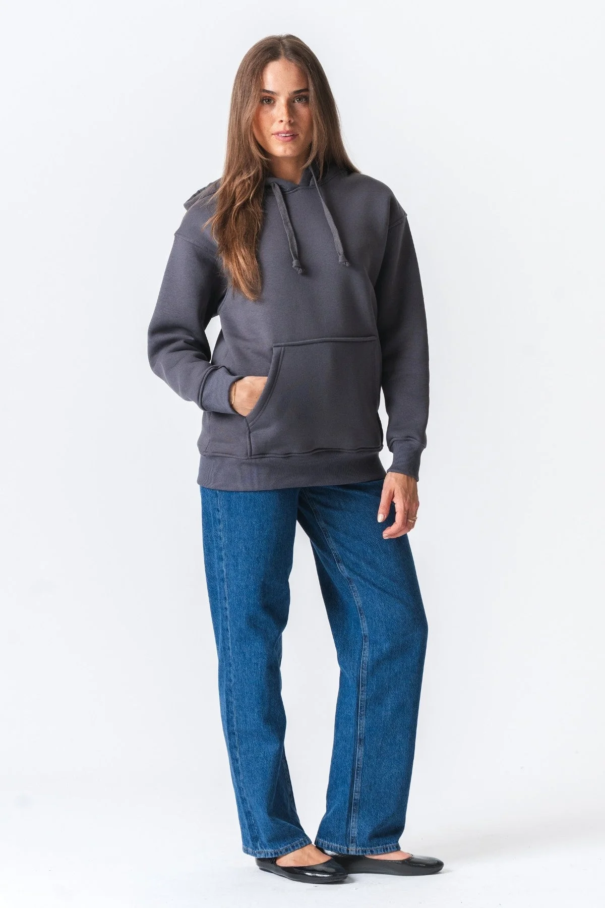 Stella Oversized Hoodie - Dunkelgrau - Image 5