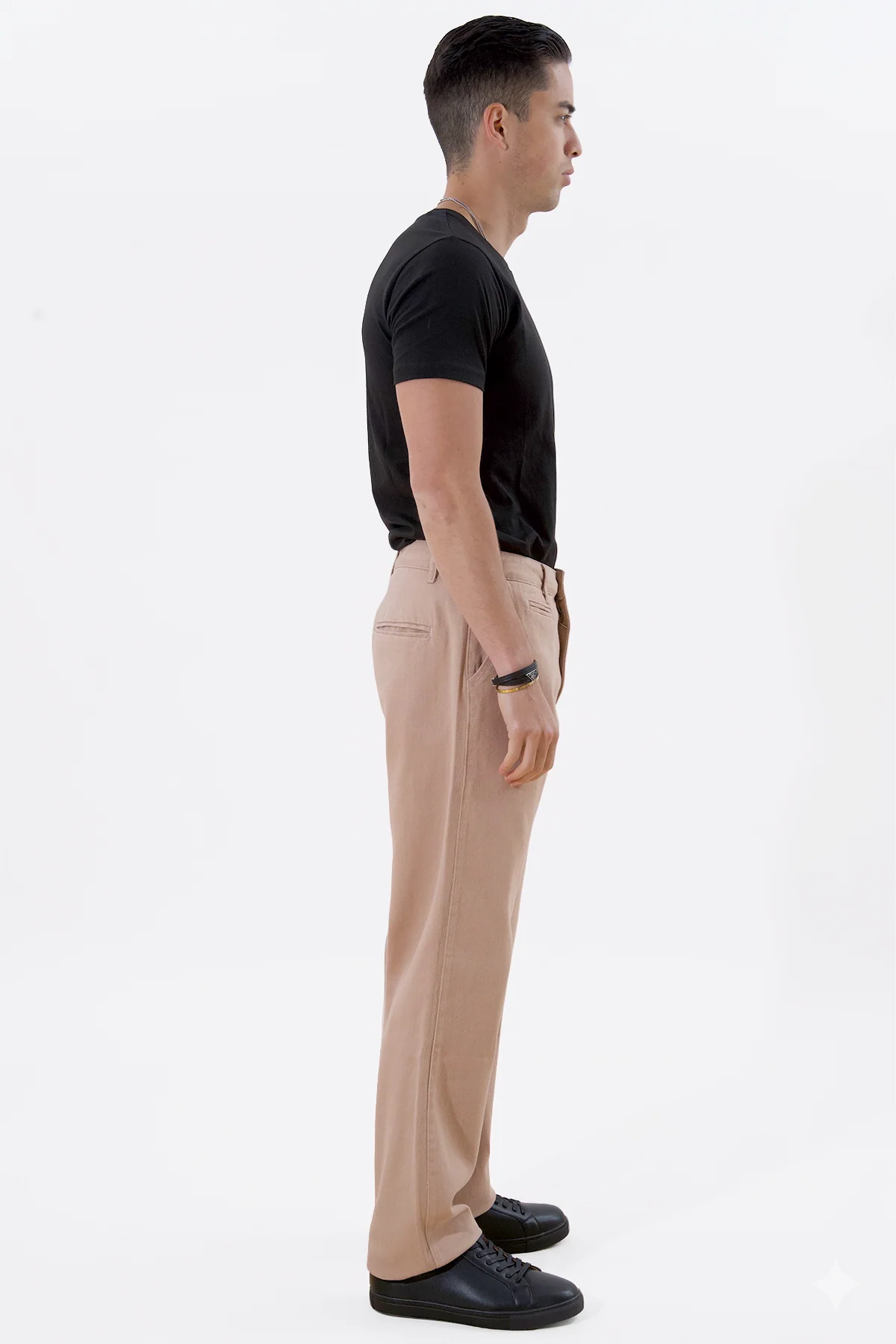 Gerade geschnittene Baumwoll-Chino – Beige - Image 6