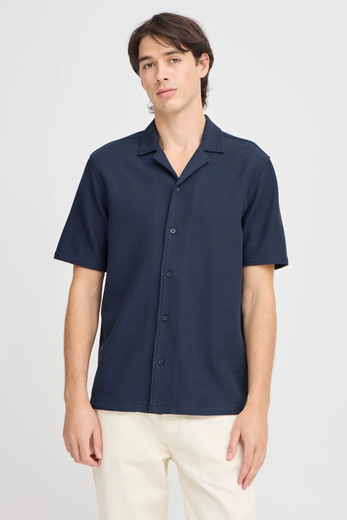 Strickhemd - Marine - Image 2
