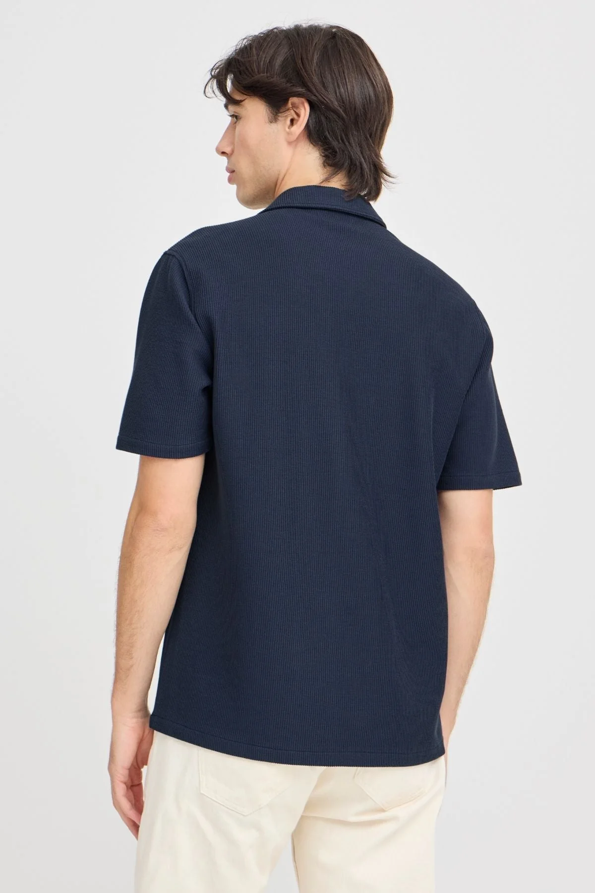 Strickhemd - Marine - Image 4