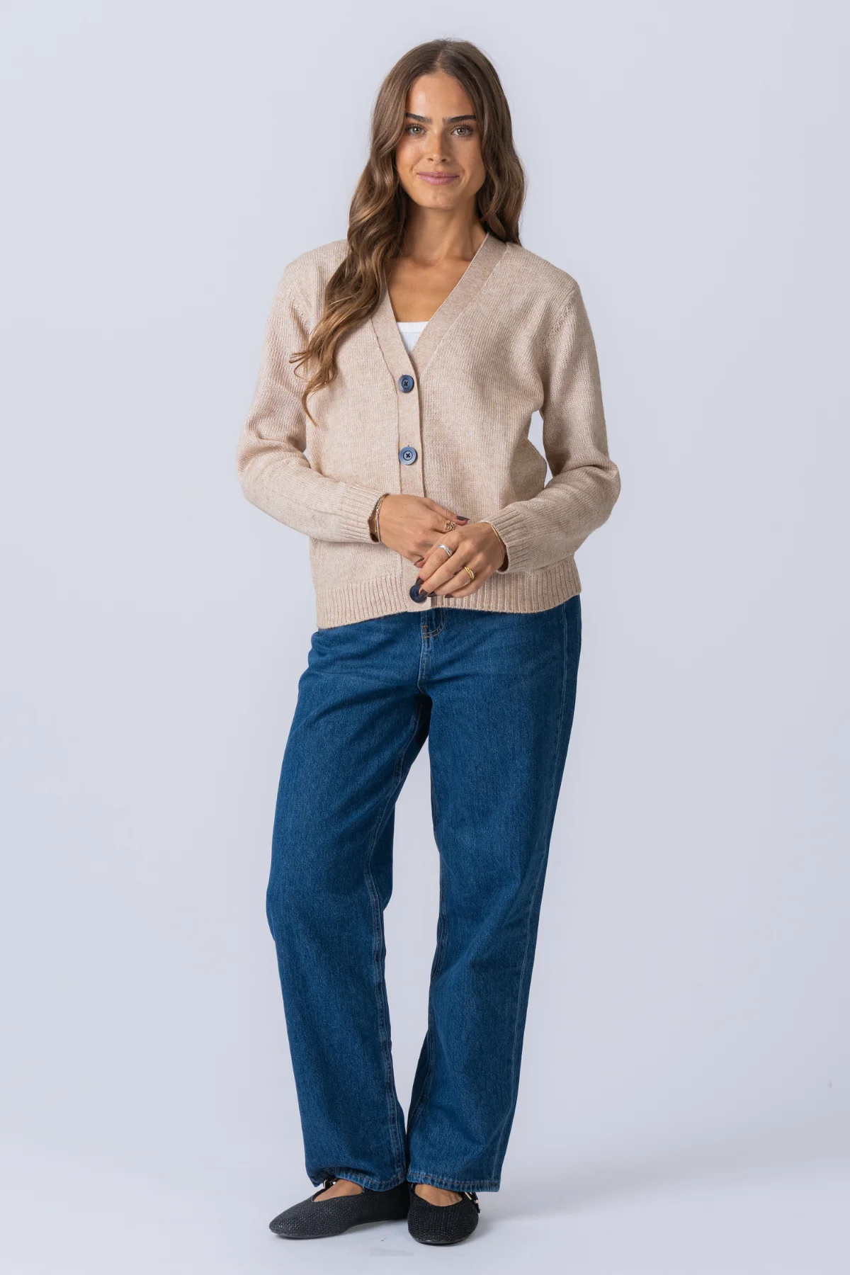 Strickjacke - Beige - Image 6