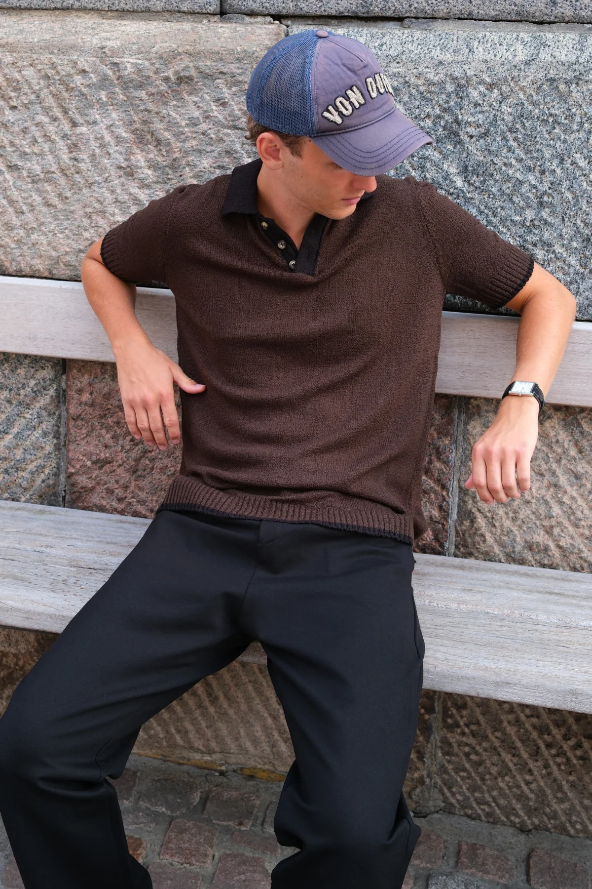 Strickpolo - braun - Image 2