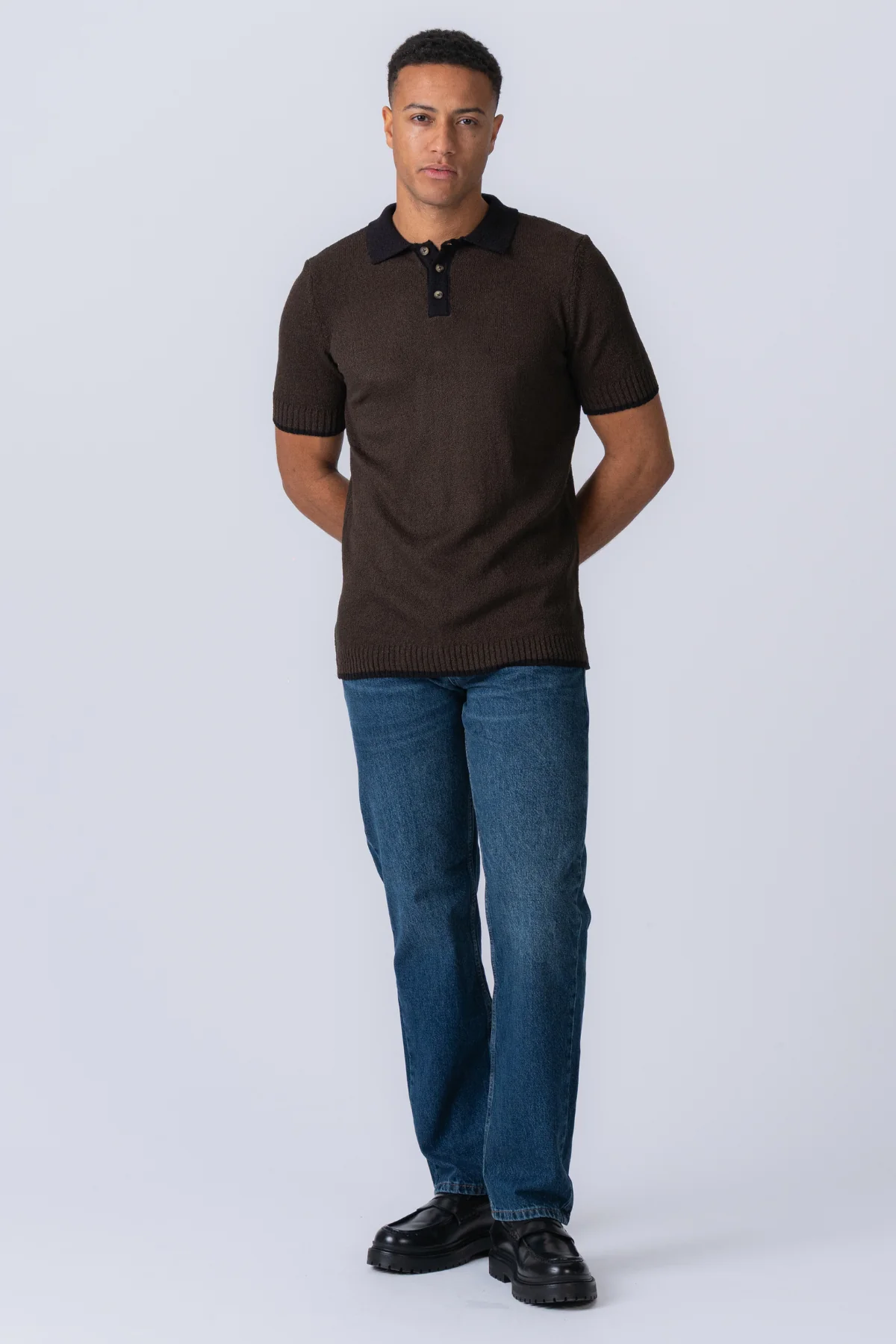 Strickpolo - braun - Image 8
