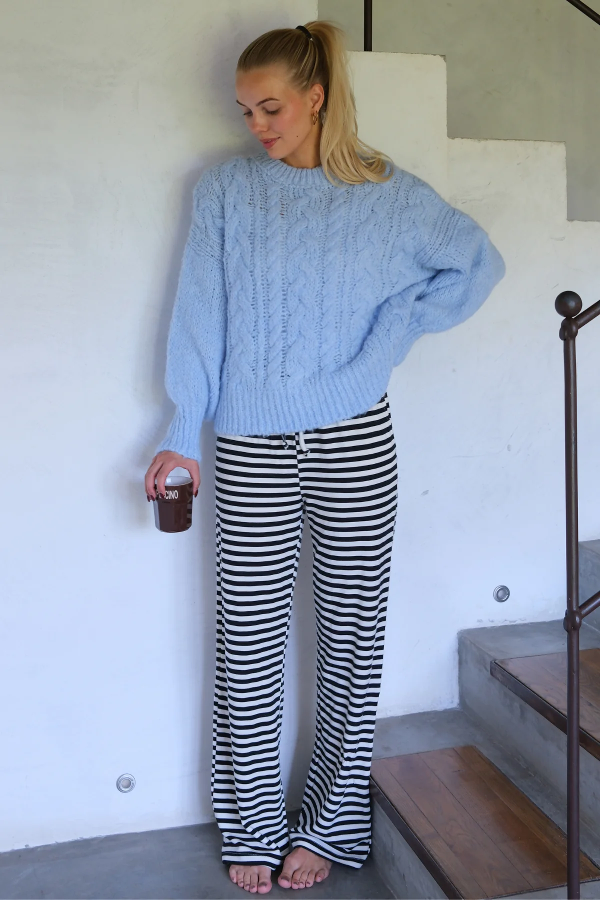 Gestrippt Pants - Blau - Image 2