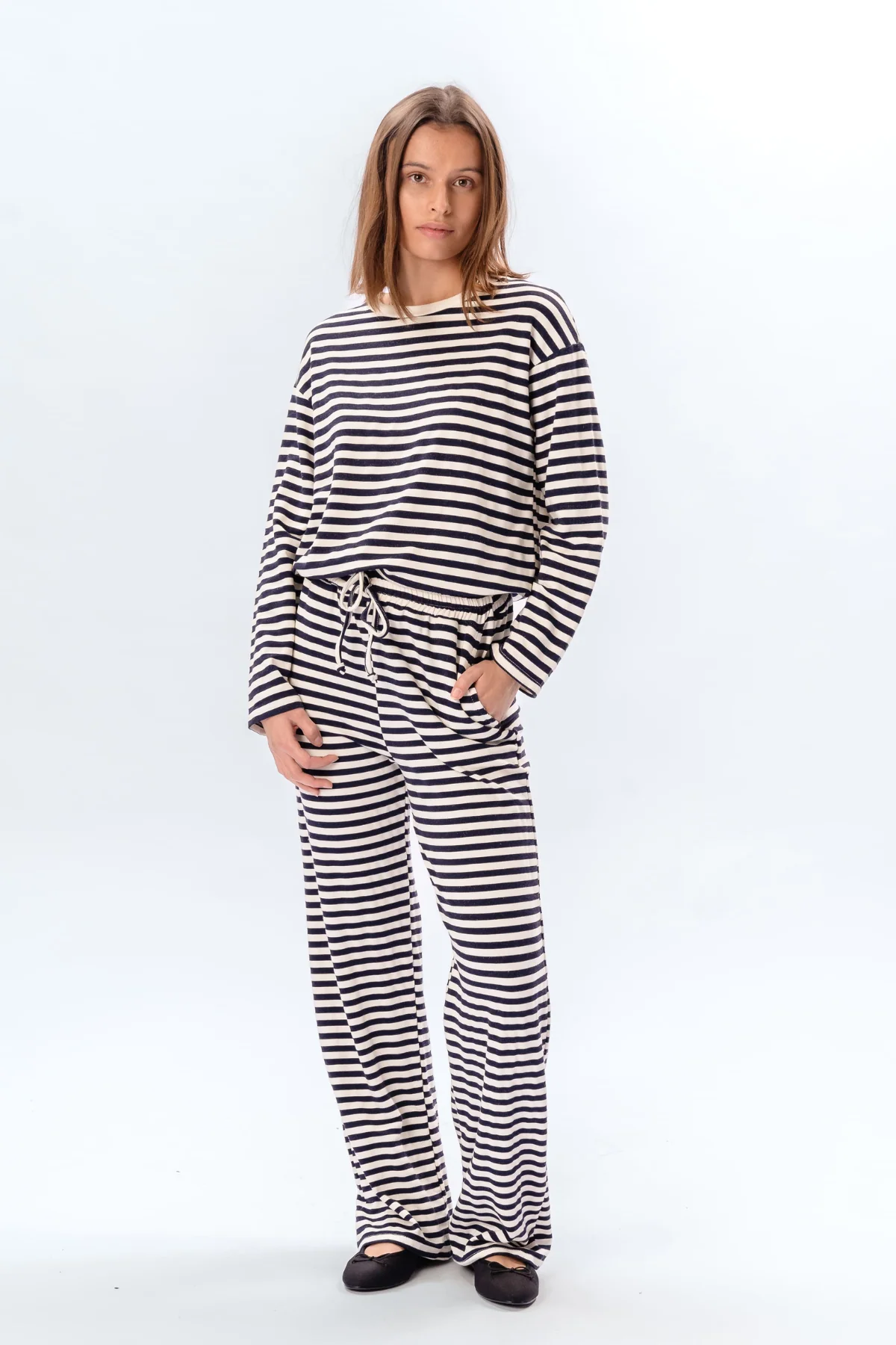 Gestrippt Pants - Blau - Image 3