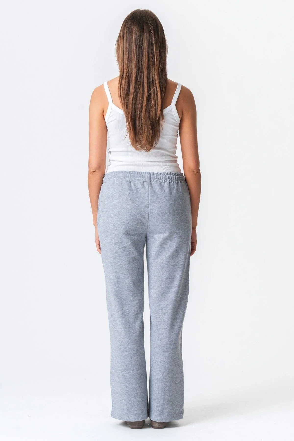 Jogginghosen weit - graue Melange - Image 4