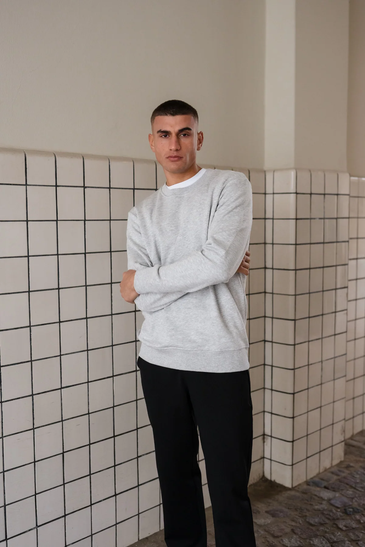 Sweatshirt Crewneck - Aschegrau - Image 5