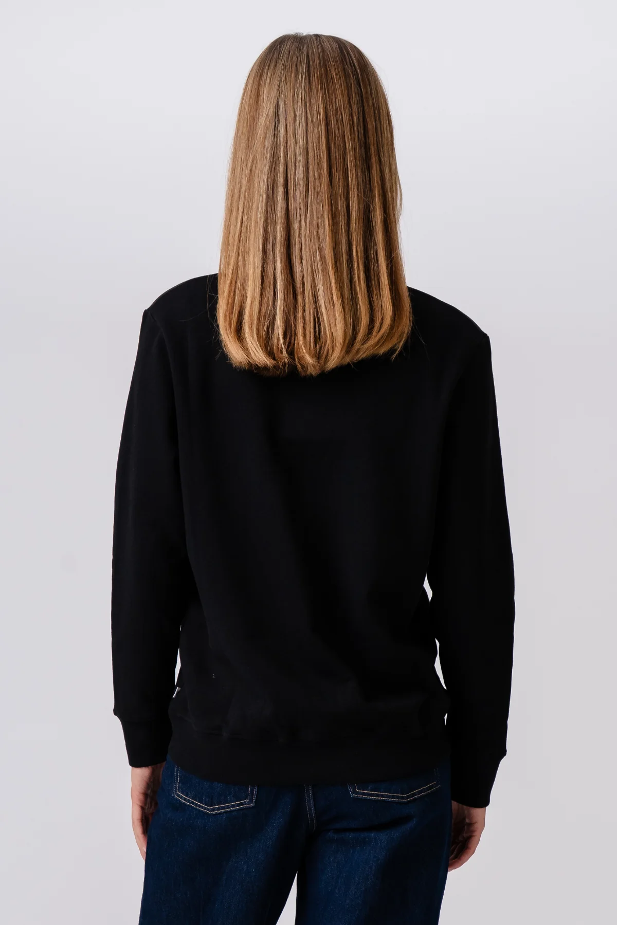 Sweatshirt mit Rundhalsausschnitt - Schwarz - Image 3