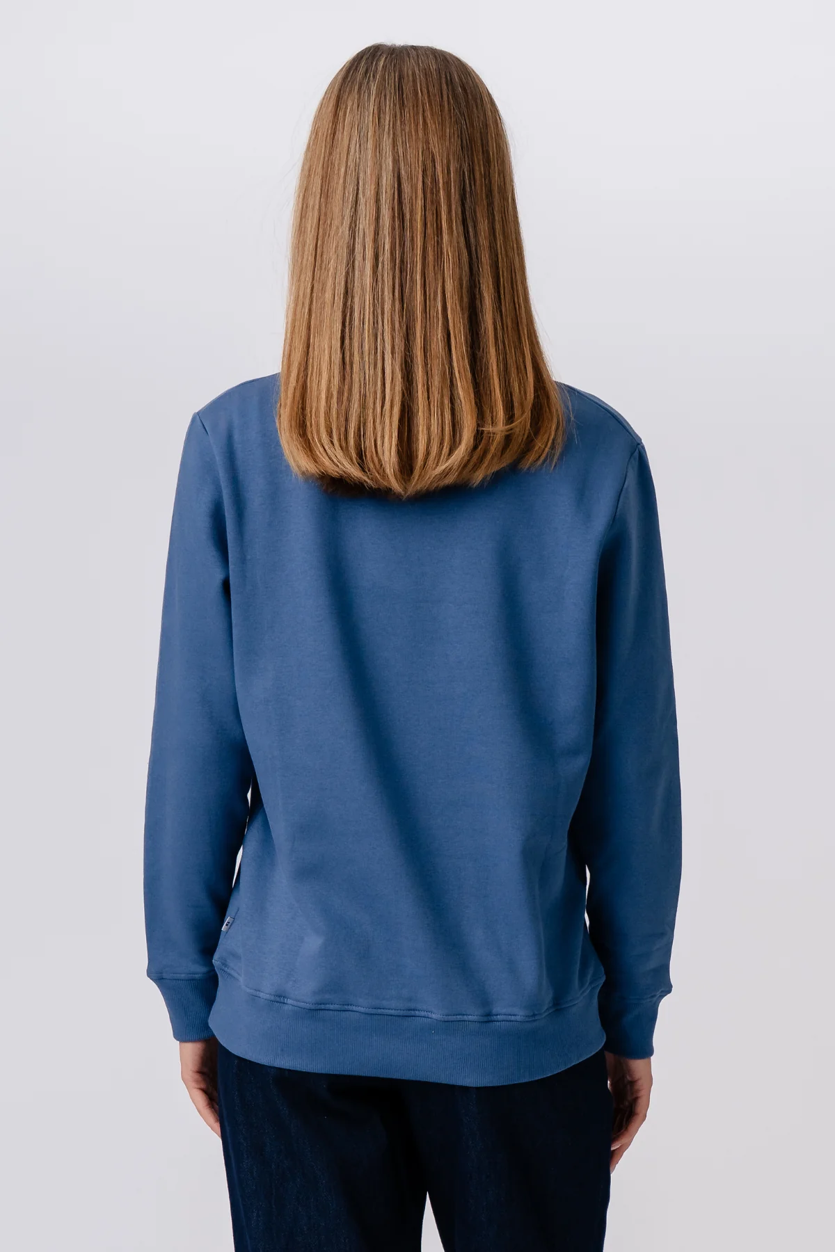 Sweatshirt mit Rundhalsausschnitt – Blau - Image 3