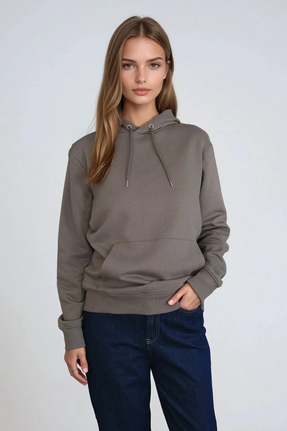 Sweatshirt Hoodie - Armee - Image 4