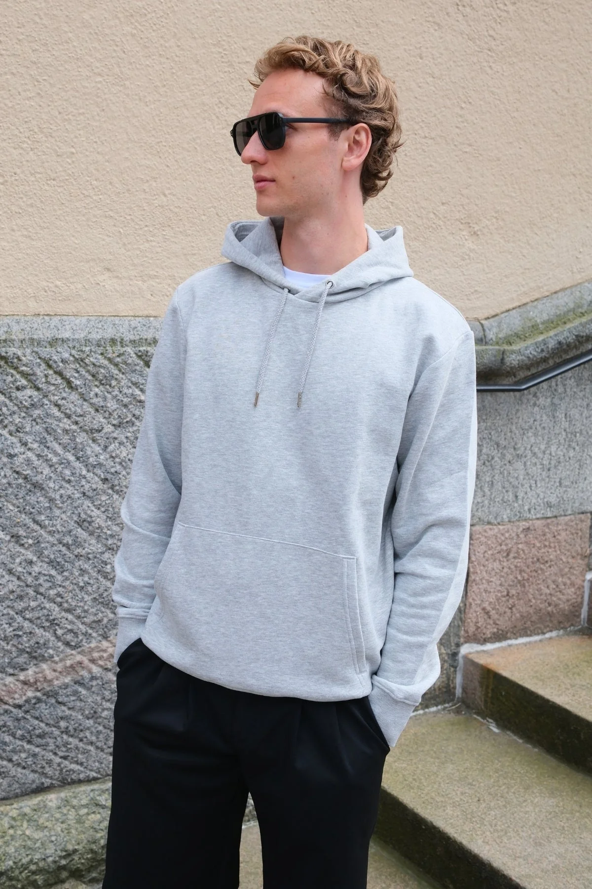 Sweatshirt Hoodie - Asche grau - Image 2