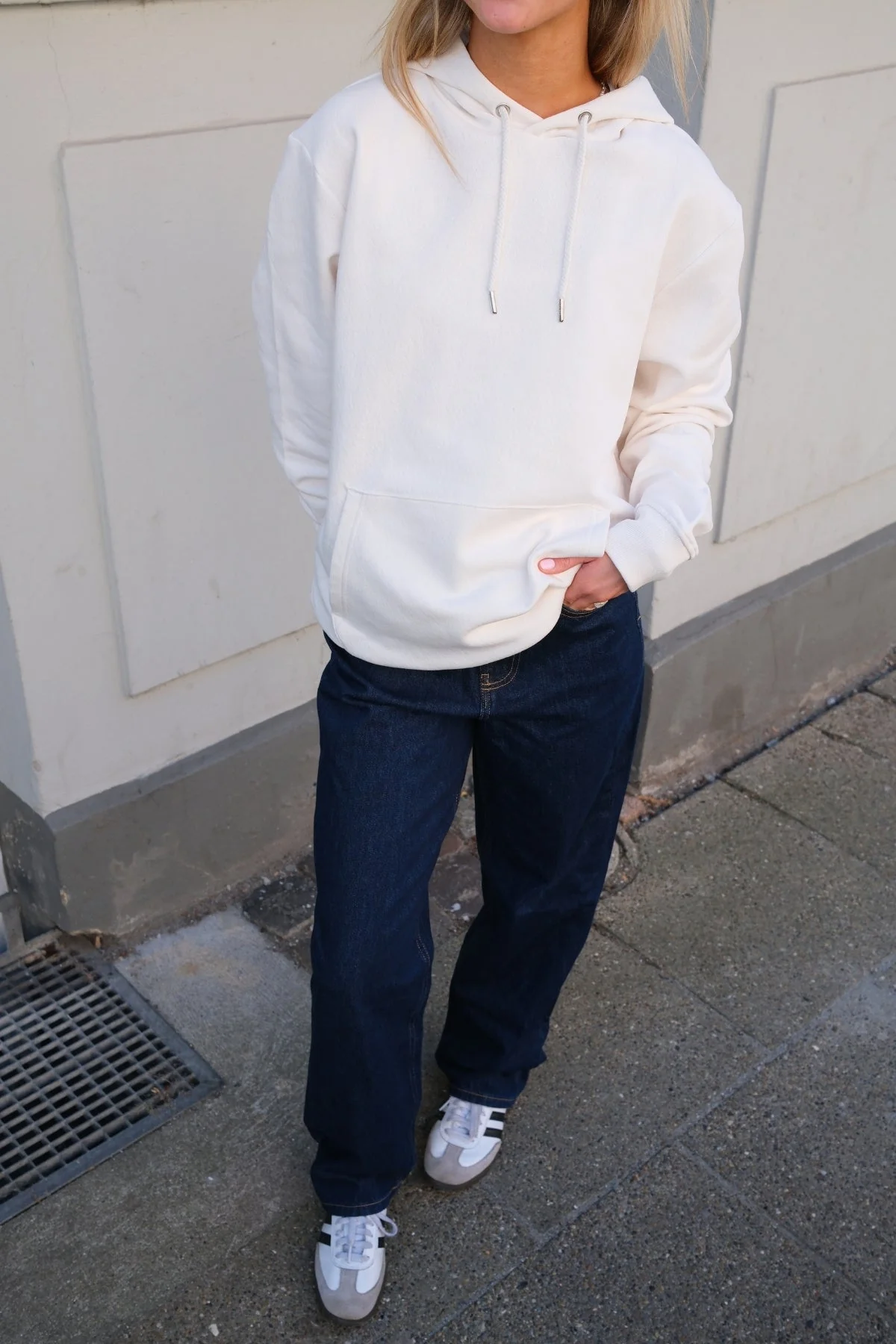 Sweatshirt Hoodie - Beige - Image 3