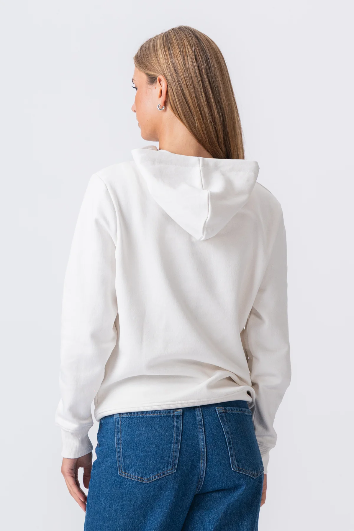Sweatshirt Hoodie - Beige - Image 5