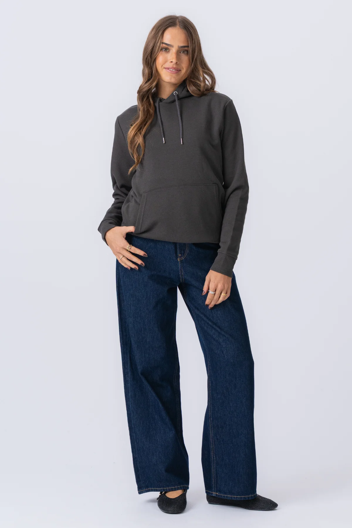 Sweatshirt Hoodie - Dunkelgrau - Image 6