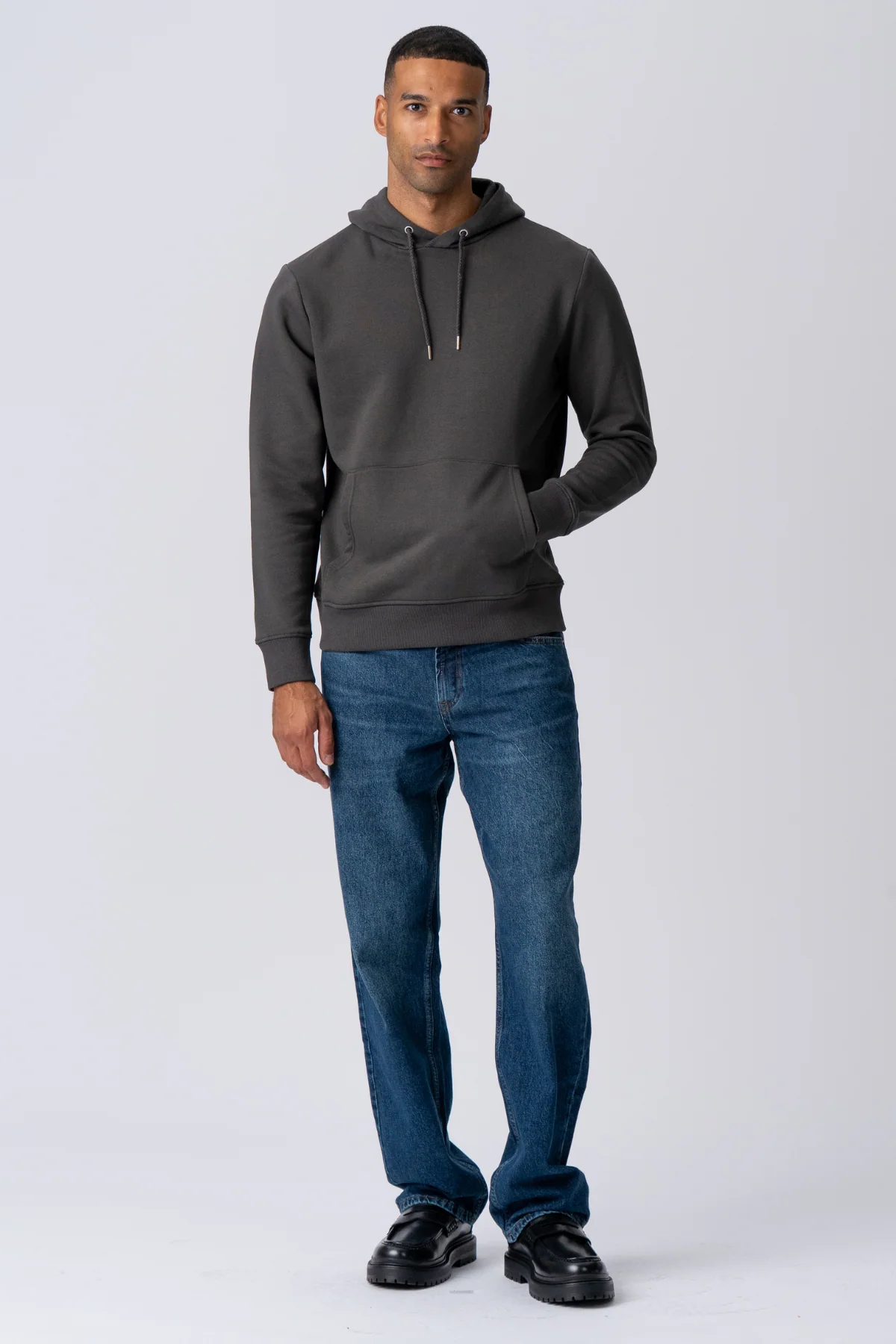 Sweatshirt Hoodie - Dunkelgrau - Image 3