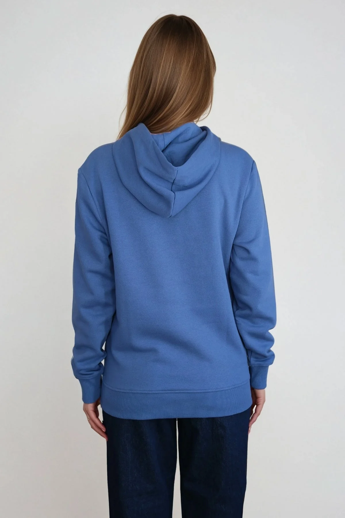 Sweatshirt Hoodie - Staubblau - Image 6