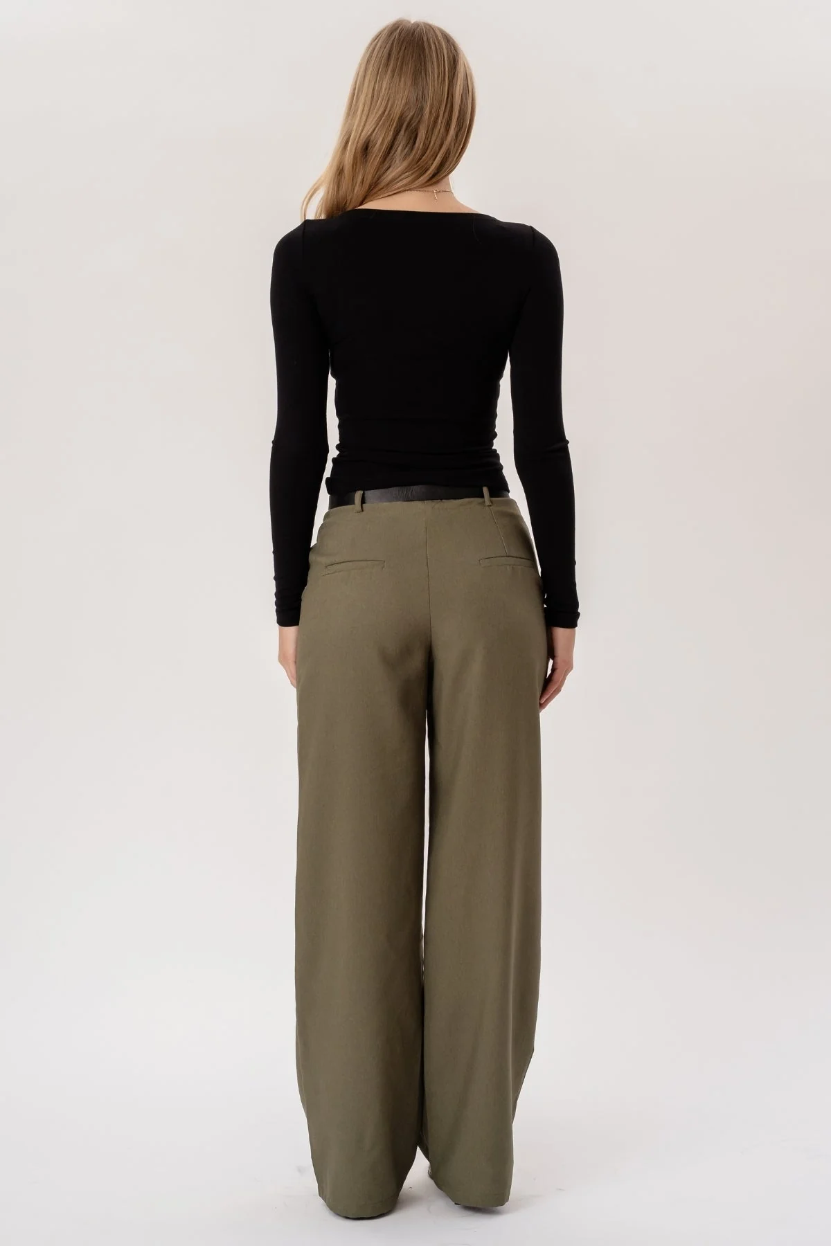 Talia Baggy Pants - Khaki - Image 4