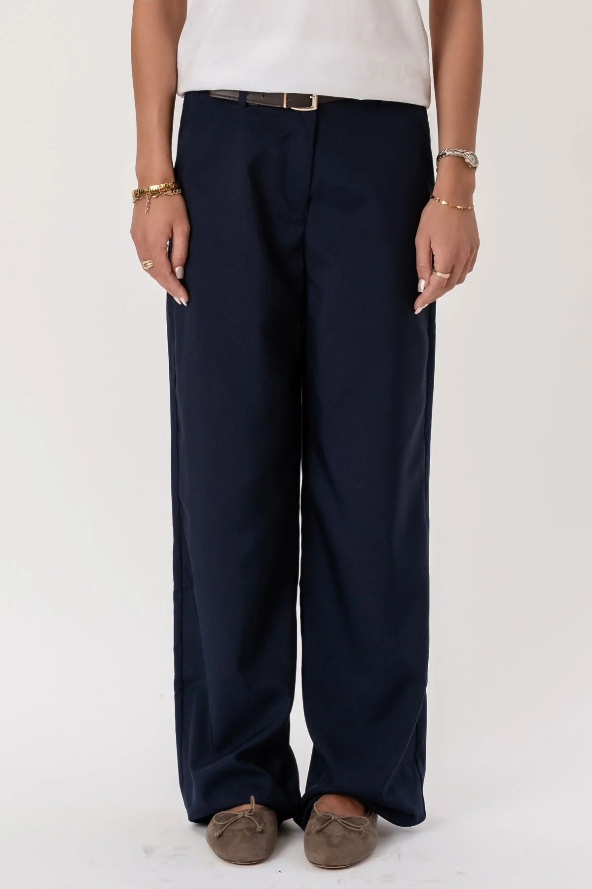Talia Baggy Pants - Marine