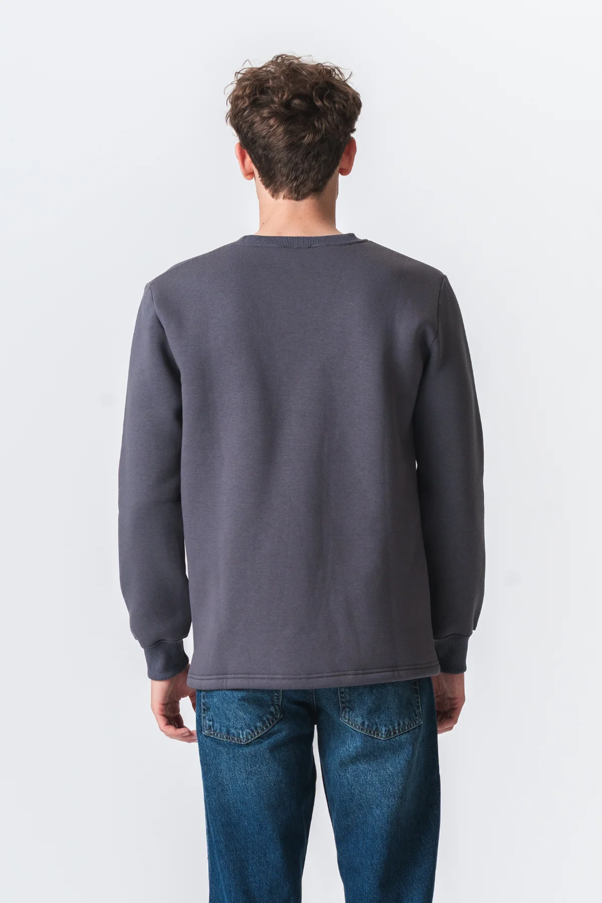 Taschen -Sweatshirt Regular Fit - dunkelgrau - Image 3
