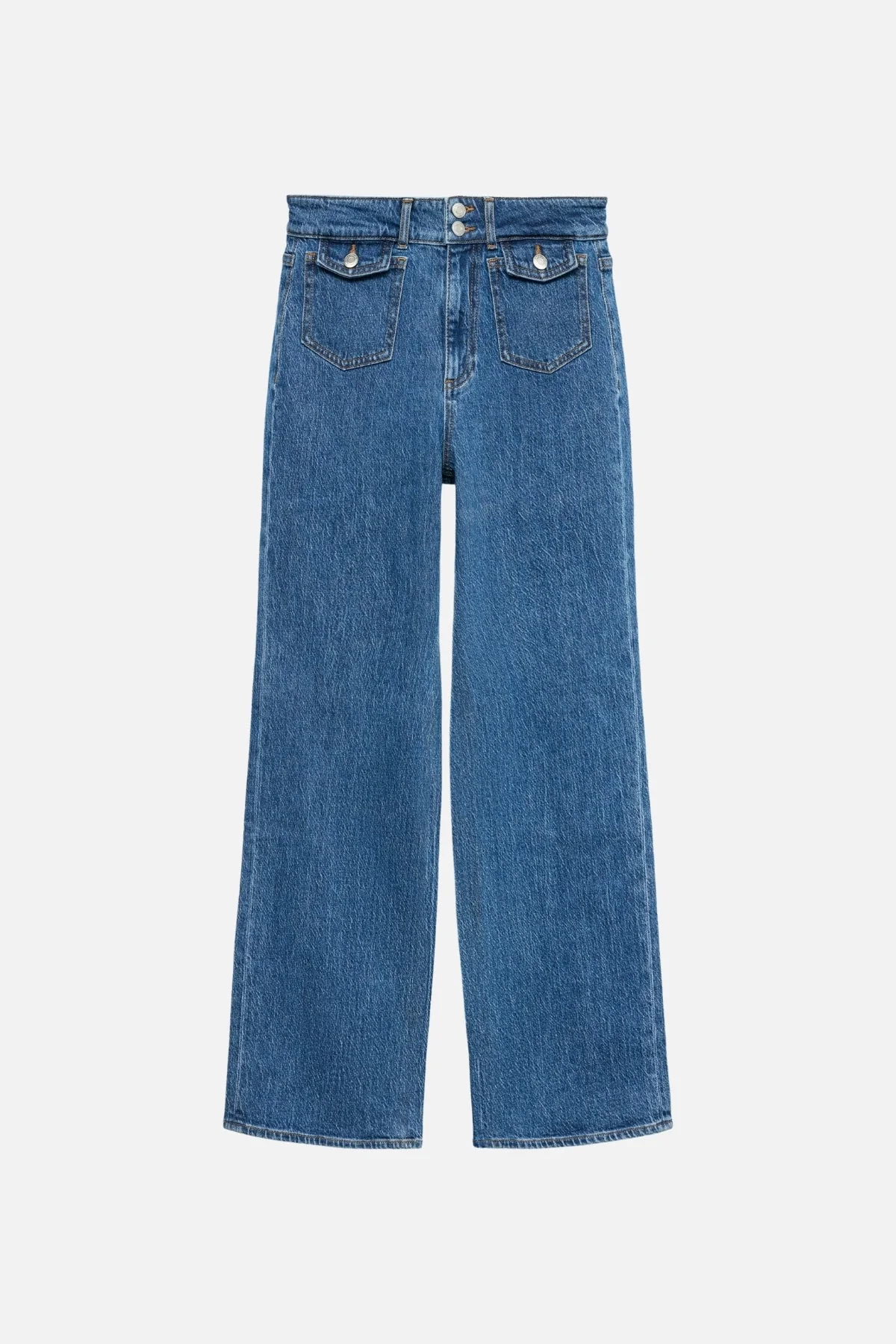 Tessa Wide Pocket Jeans - mittelblauer Denim - Image 5
