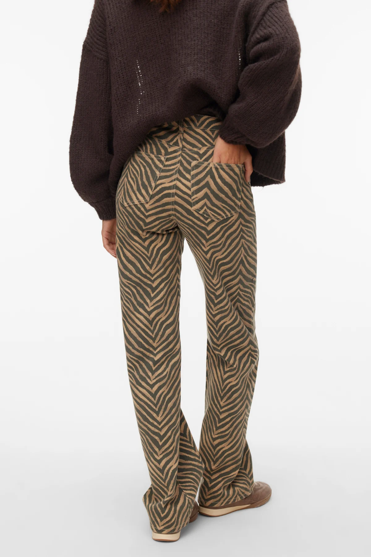 Tessa Wide Stretch Jeans – Silbernes Nerzzebra - Image 4