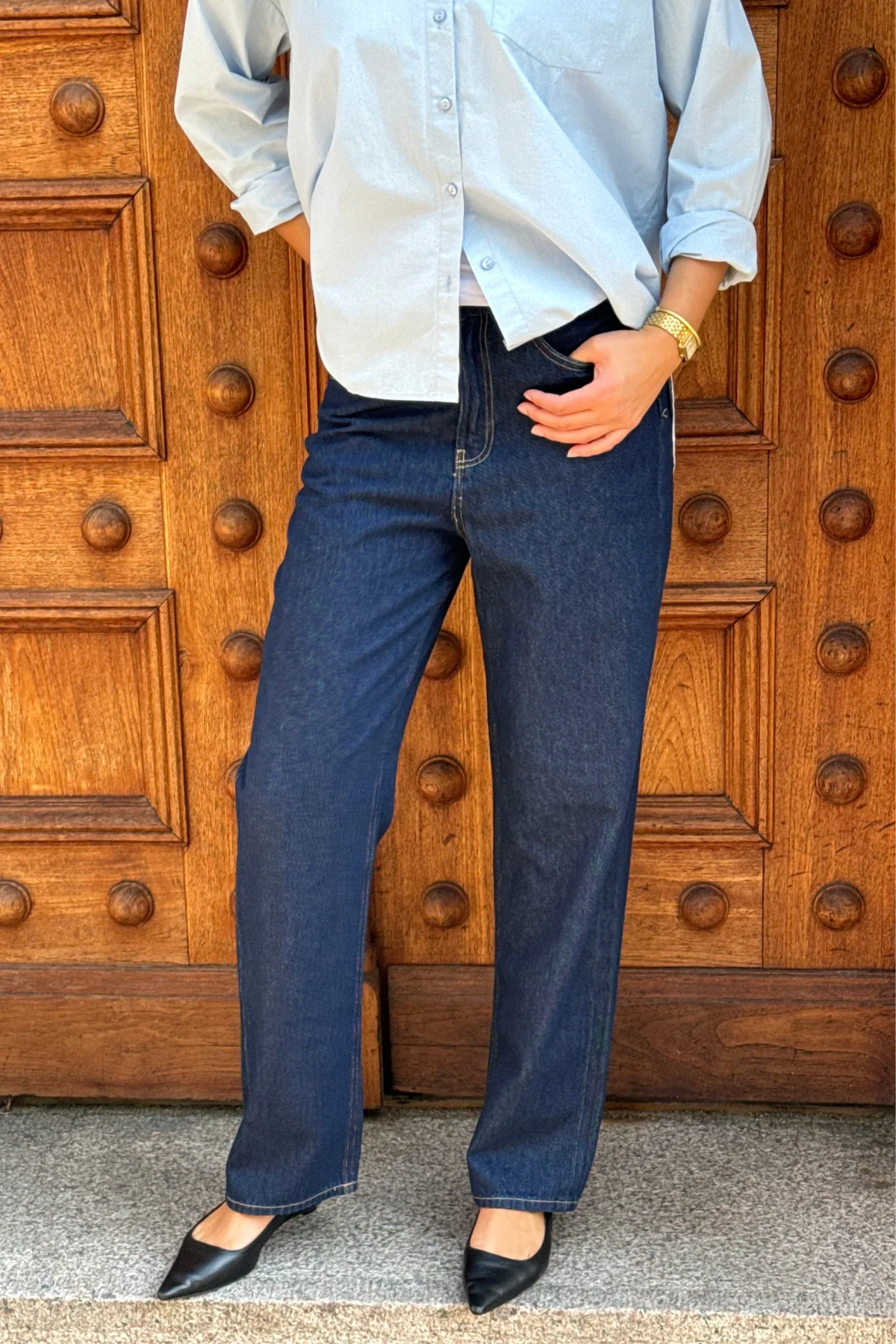 The Original Performance Lose Jeans - dunkelblauer Denim - Image 3