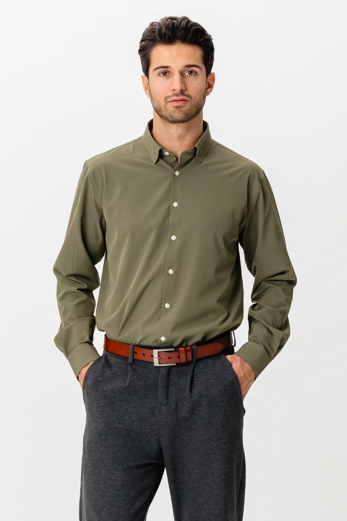 The Original Prämie Performance Hemd - Olive