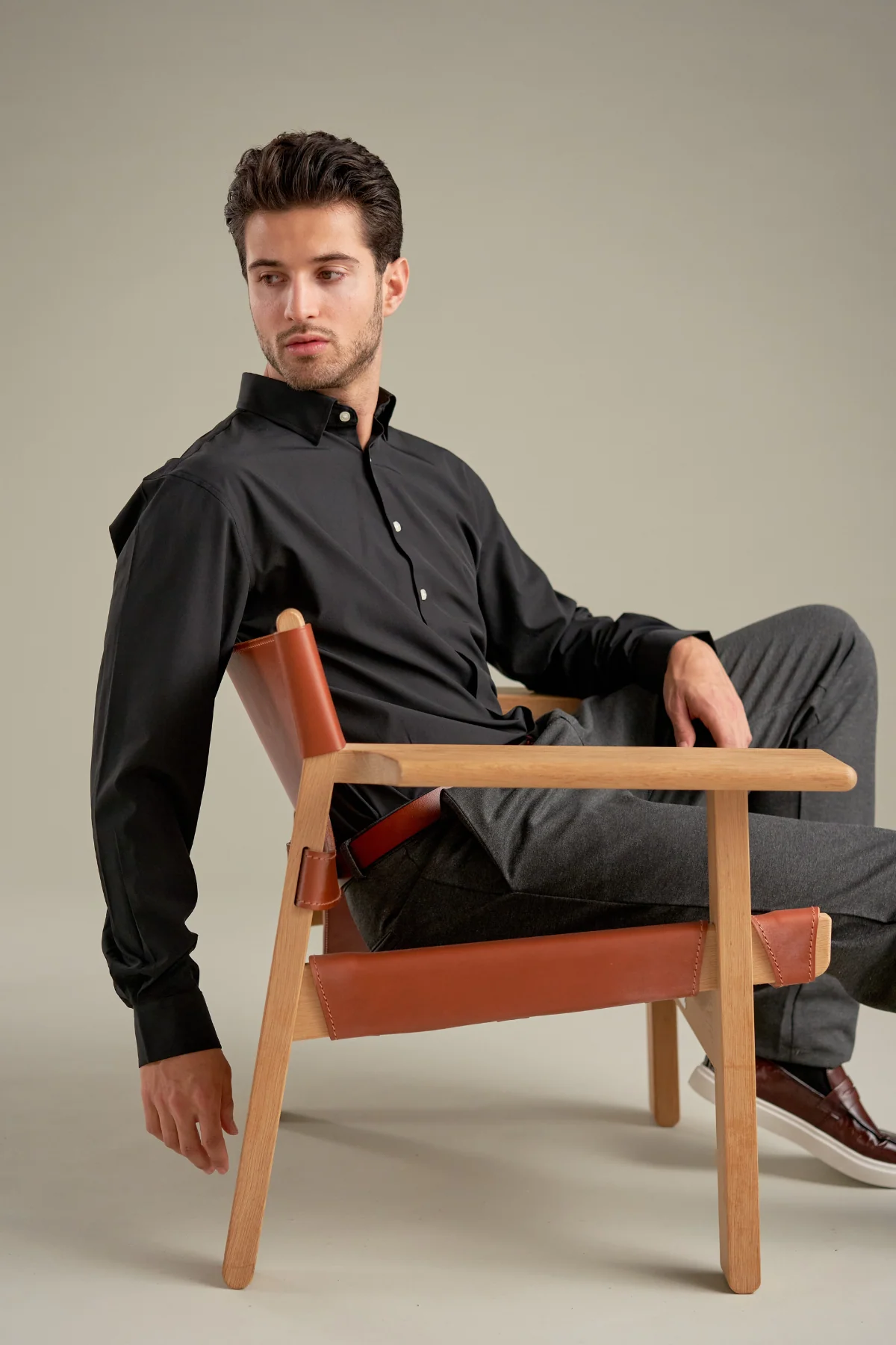 The Original Premium Performance Skjorte - Schwarz - Image 3